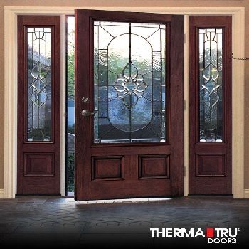 Front Entry Thermatru doors for your house | Quality Glass Block and Window Entry Door Styles, Main Door Design Photos, Entry Door With Sidelights, Traditional Front Doors, Fiberglass Entry Doors, Therma Tru, Door Design Photos, Main Entrance Door Design, Main Entrance Door