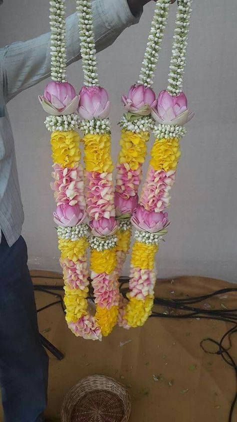 Garlands Garlands Wedding Indian Flower, Jai Mala, Flower Mala, Flower Garland Diy, Indian Wedding Garland, Indian Wedding Flowers, Wedding Flower Jewelry, Flower Garland Wedding, Garland Ideas