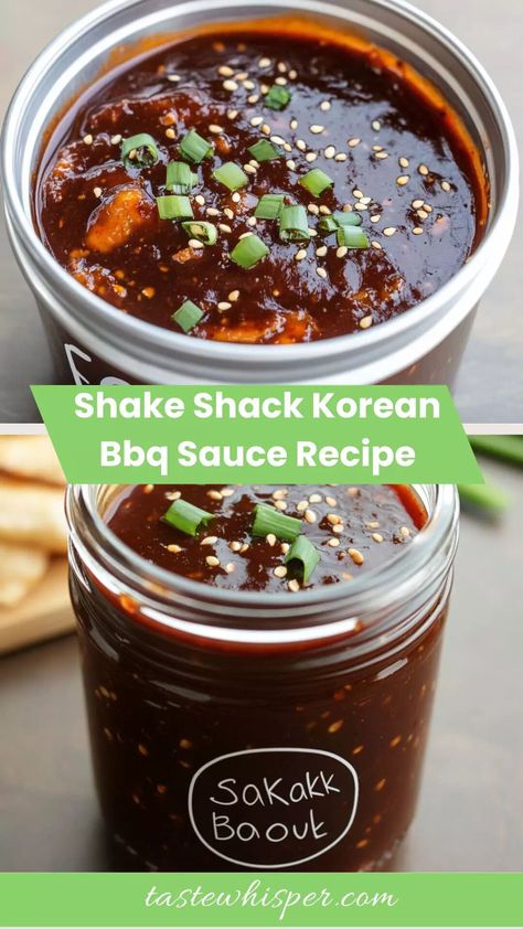 Korean Bbq Sauce Recipe, Korean Sauce, Korean Bbq Sauce, Vanilla Milkshake, Crispy Fry, Bbq Sauce Recipe, Shake Shack, Chili Garlic Sauce, Mushroom Sauce