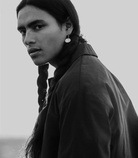 Native American Braids, Native American Hair, Braids Men, Native American Men, Modeling Agency, Mens Braids, Aesthetic People, Model Face, Native American History