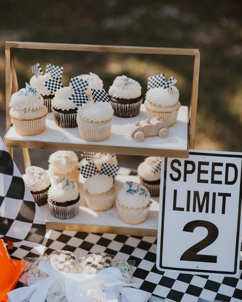 🏁 TWO FAST 🏁 JJ is growing Two Fast!!! Honored to be a part of another birthday for this little cutie!! Thanks @krizianicolephoto for the amazing photos. You always make my creations look 10x better!! 🤍✨ Cake topper by the amazingly talented : @retrograderisingwa • • • #alachua #alachuafl #gainesville #gainesvilleflorida #bestofgainesville #gainesvillecakes #cakesofinstagram #twofast #twofastbirthday #secondbirthday #secondbirthdaycake #gainesvilleevents Two Fast Birthday Party Decorations, Two Fast Party Decor, Growing Up Too Fast Birthday Theme, Fast One Cupcakes, 2 Fast 2 Curious Birthday Food, Two Fast Birthday Ideas, Two Fast Cupcakes, Two Fast Birthday Girl, 2nd Birthday Car Theme