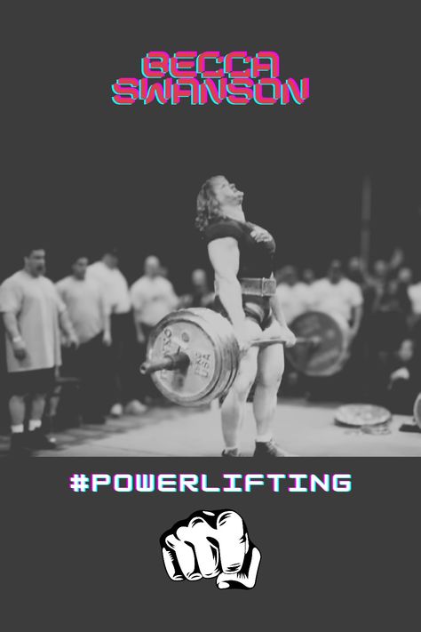 Depicted is a World record attempt at the Deadlift by Becca Swanson. Female Powerlifter, Squat Bench Deadlift, Powerlifting, Bring Back, The Golden, Bodybuilding, Bench, Turn Ons, Quick Saves