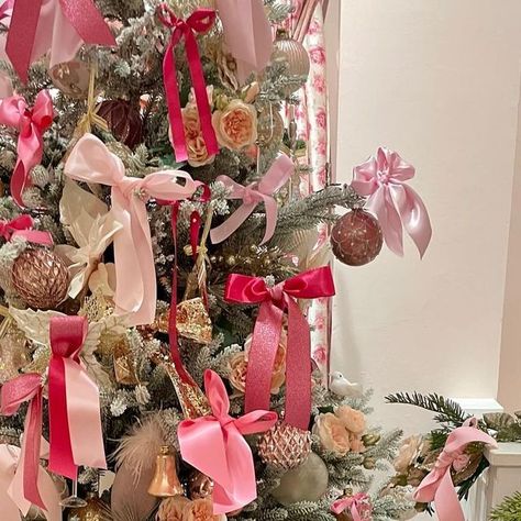 East Coast Trimming Corp. on Instagram: "One of the trees at  @LoveShackFancy  NYC stores we had the greatest time pink ribbon picking for the decorations#loveshackfancyloveshack#pink#pretty#bows#xmas #nyc#picoftheday #gettrimspired#eastcoasttrimming" Nyc Stores, Graduation Brunch, 2025 Graduation, Bow Tree, Ribbon Tree, Holly Jolly, Pink Ribbon, East Coast, Pink Rose