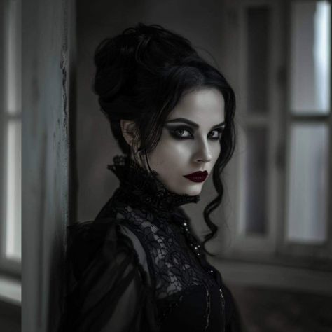 Victorian Vampire Woman, Victorian Makeup Gothic, Astrid Berges Frisbey, Victorian Goth Makeup Dark Beauty, Creative Photography Projects, Victorian Paintings Of Women Gothic, Dark Queen, Neo Victorian, Victorian Goth