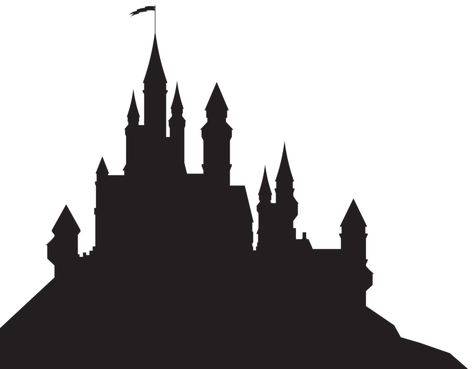 Harry Potter Castle Silhouette, Disney Castle Outline, Castle Outline, Harry Potter Stencils, Hogwarts Castle Silhouette, Disney Castle Silhouette, Hogwarts Silhouette, Chateau Disney, Castle Clipart