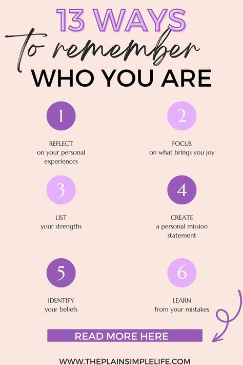 Are you feeling lost or disconnected from yourself? Rediscover the essence of your identity with our 13 transformative tips. Empower yourself with the tools to remember who you truly are and reconnect with your inner self Lost Identity, Rediscover Yourself, Personal Mission Statement, Reconnect With Yourself, Learn From Your Mistakes, Inner Self, Remember Who You Are, Empower Yourself, Mission Statement