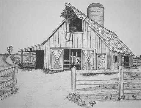 Old Country Barns Clip Art - - Image Search Results Barn Drawing, Landscape Pencil Drawings, Barn Wall Art, Freehand Drawing, Pencil Drawings For Beginners, Barn Pictures, Country Barns, Nature Art Drawings, Barn Painting