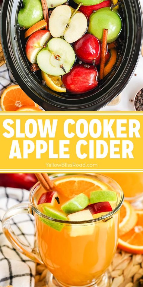 Slow Cooker Apple Cider (From Scratch!) Apple Cider From Scratch, Apple Cider Ingredients, Crockpot Apple Cider, Slow Cooker Apple Cider, Crockpot Apple, Caramel Apple Spice, Slow Cooker Apple, Apple Cider Recipe, Homemade Apple Cider