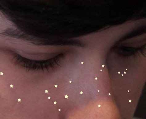 gnf freckles but stars:) Star Freckles Aesthetic, Star Freckles, Random Aesthetics, Reference Drawing, Have Inspiration, Rooftops, Muse, Take That, Wonder