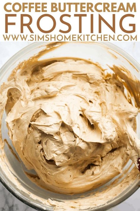 How to Make Coffee Buttercream Frosting - Sims Home Kitchen Coffee Buttercream Frosting, Mocha Icing, Flavoured Buttercream, Sims Home, Coffee Icing, Mocha Frosting, Coffee Buttercream, Slow Cooker Desserts, Make Coffee