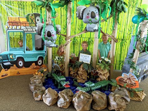 Australian Outback Party, Australian Outback Vbs Decorations, Outback Rock Vbs, Outback Rock Vbs Decorations, Zoomerang Vbs, Safari Theme Classroom, Australia School, Australian Party, Koala Marsupial