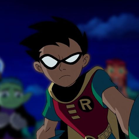 Robin Teen Titans, Old Teen Titans, Titans Robin, Teen Titans Go Robin, Fest Ideas, Teen Titans Robin, Aesthetic Marvel, Drawing Animation, Original Teen Titans