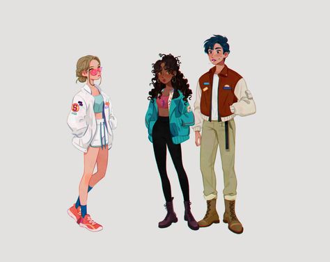 ArtStation - Big jacket crew, Sooryu Kim Big Jacket Drawing Reference, Big Jacket Reference, Big Jacket Character Design, How To Draw Jackets, Big Jacket Drawing, Jacket Character Design, Jacket Drawing Reference, Drawing Jackets, Big Jacket