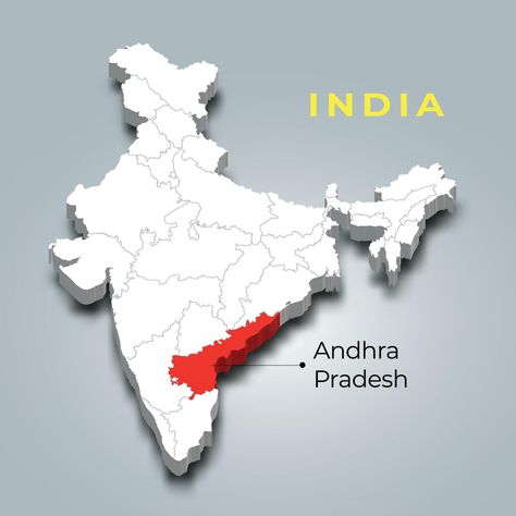 Andhra Pradesh map location in India 3d isometric map. Andhra Pradesh map vector illustration Andhra Pradesh Map, Isometric Map, 3d Isometric, India Map, Logo Banners, Cityscape Photos, Map Vector, Insta Stories, Andhra Pradesh