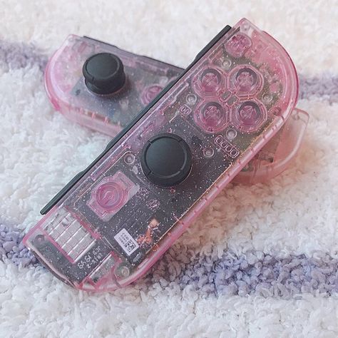 Custom Joycons, Carrie White, Nintendo Switch Accessories, Xmas Wishes, Video Games Nintendo, Nintendo Switch Games, Gamer Room, Cute Games, Game Room Design