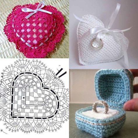 Crochet wedding ring holder ideas to keep your precious rings safe and stylish. Handmade with love, these Ideias porta alianças crochê add a personal touch. Wedding Ring Holder Ideas, Ring Holder Ideas, Crochet Ring Pillow, Crochet Wedding Gift, Invisible Join, Crochet Travel, Wedding Ring Holder, Crochet Rings, Precious Rings