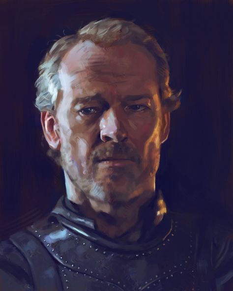 https://www.reddit.com/r/DigitalPainting/comments/bltau3/ser_jorah_mormont_portrait_study/ Ser Jorah Mormont Art, Got Jorah Mormont, Jorah Mormont Art, House Mormont, Davos Seaworth, Ser Jorah Mormont, Ser Jorah, Jorah Mormont, Iain Glen