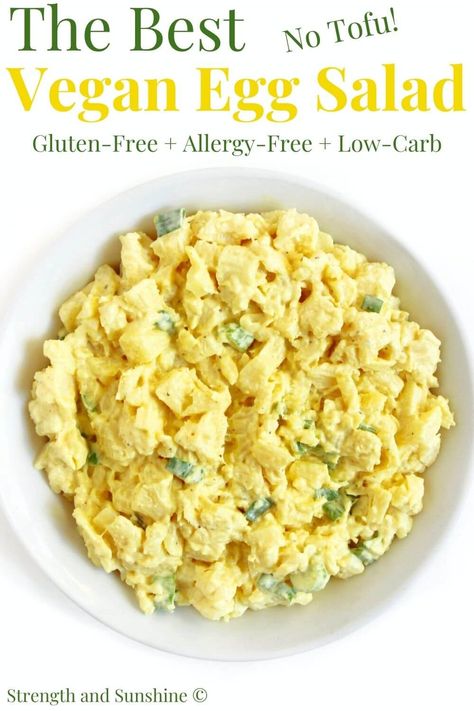 Eggless Egg Salad, Vegetarian Egg Salad, Vegan Egg Recipes, Gluten Free Egg Salad, Vegan Sunny Side Up Eggs, Just Egg Vegan Recipes, Mayo Free Egg Salad, Chickpea Egg Salad, Vegan Egg Salad Sandwich