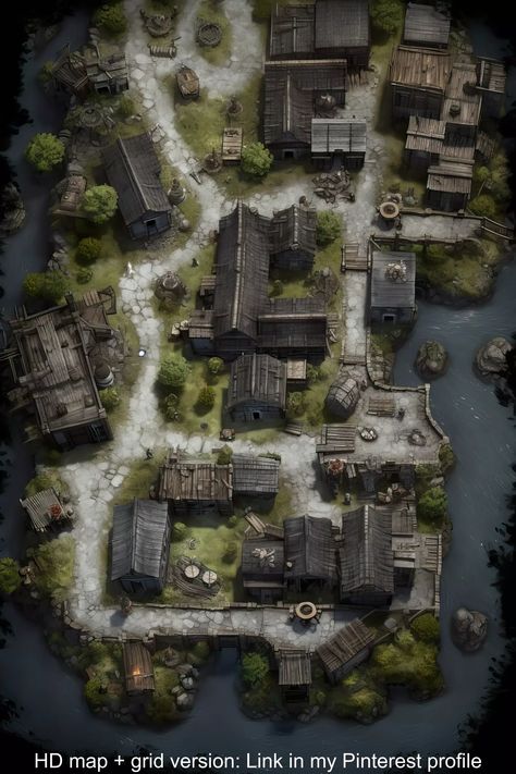 Discover the Orc Beast Tamer Village map for your DnD adventures! Perfect for Dungeon Masters. Explore now! Orc Village, Battlemaps Dnd, Environment Map, Dnd Backgrounds, Dnd Accessories, Fantasy City Map, Dnd Gift, Village Map, Fantasy Village