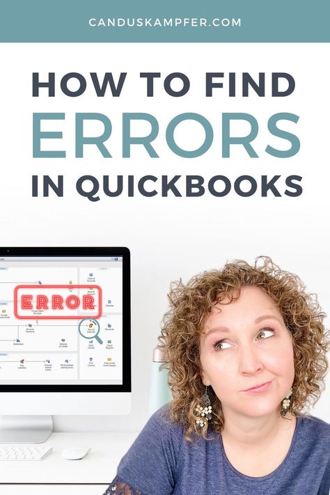 Learn how to find errors in QuickBooks for Business owners and bookkeepers Quickbooks Tutorial, Bookkeeping Training, How To Use Quickbooks, Accounting Business, Accounting Humor, Accounting Basics, Quickbooks Desktop, Bookkeeping Software, Online Bookkeeping