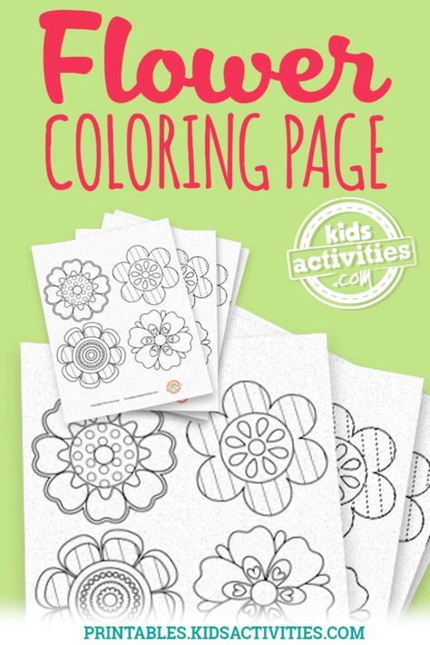 Super Cute Spring Flowers Coloring Pages Spring Kids Activities, Making Paper Flowers, Flowers Template, Preschool Play, Coloring Page Free Printable, Playful Learning, Flowers Coloring, Flower Shapes, Spring Coloring Pages