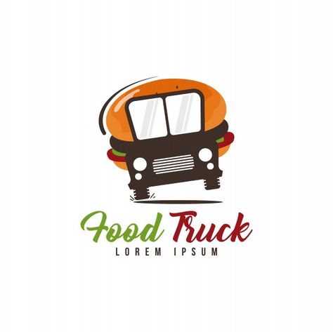 Food Truck Logo Ideas, Street Food Logo Design, Food Truck Design Graphics, Vehicle Graphics Branding, Food Truck Design Logo, Food Truck Logo, Pizza Truck, Truck Logo, Car Food