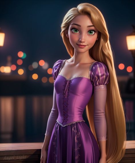 ArtStation - Rapunzel Rapunzel Characters, Dark Disney Princess, Rapunzel Cosplay, Angel Light, Blonde Hair Green Eyes, Disney Princess Anime, Disney Princess Rapunzel, Barbie Doll Set, Hair Green Eyes