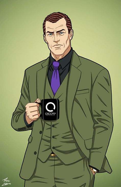 Norman_Osborn [E-27.M: phil-cho] Earth 27, Norman Osborn, Phil Cho, Marvel Character Design, Marvel Cartoons, Marvel Superheroes Art, Men Art, Marvel Villains, Marvel Fan Art