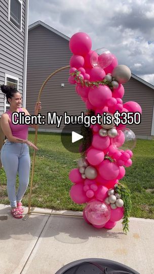 8.3K views · 900 reactions | B U D G E T Friendly backdrop option! 
.
Read below for add ons and what’s included! ⬇️⬇️⬇️
.
What’s included: Balloon garland up to 3 colors, greenery, stand, delivery, pickup 

Add on at no additional charge: any neon light sign that’s currently in stock. Message for further details. 
.
This is the perfect statement piece if you’re not wanting to go all out and do full decor! Can go behind a cake stand or perfect for a photo backdrop. 
.
#eventstyling #eventstylist #eventdesign #eventdecor #indianapoliseventplanner #indianapolisevents #indianapolisvenues #eventhall #eventspace #indianapolisweddings #indianapolisballoonartist #indianapolisparties #balloongarland #balloonbusiness #balloongarlandtips #contentcreatingtips#ballooninstalltips  #fy | Lilly’s Touch | Round Backdrop With Balloons, Balloon Garland Tutorial, Round Arch, Balloon Crafts, Balloon Arches, Event Hall, Balloon Backdrop, Neon Light Signs, Light Sign