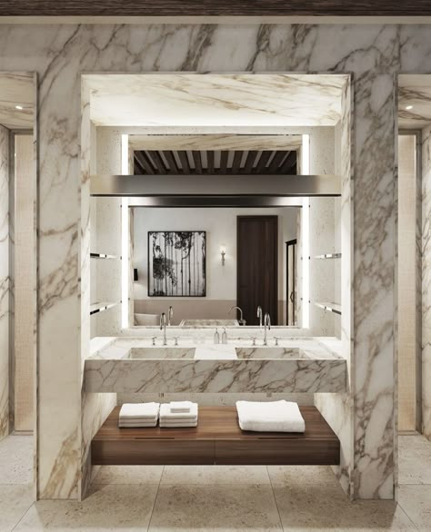 Calacatta Bathroom, Calacatta Marble Bathroom, Calacatta Oro Marble, Bath Showers, Cassius Clay, Baths Interior, Luxury Italian Furniture, Bathroom Goals, Modern Baths