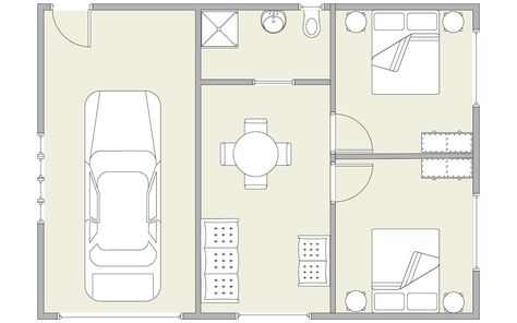 Garage with Sleepout | Garage Sleepout | Ideal Buildings Garage Sleepout, Enclosed Staircase, Ensuite Bathroom, Shed Homes, Bunk Room, Modern Beach, Double Garage, Garage House, Steel Buildings