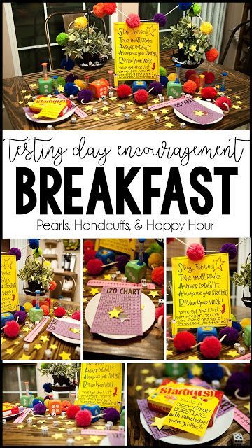 Breakfast Fit For A "STAAR" State Testing Breakfast Ideas, Staar Test Motivation, Testing Motivation, 120 Chart, Staar Test, Breakfast Party, State Testing, Breakfast Set, Test Day