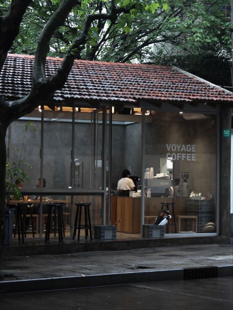 Coffee House Design, Cafe Exterior, Mini Cafe, Outdoor Restaurant Design, Small Coffee Shop, Small Cafe Design, Hiasan Bilik Tidur, Cafe Concept, Cafe Shop Design