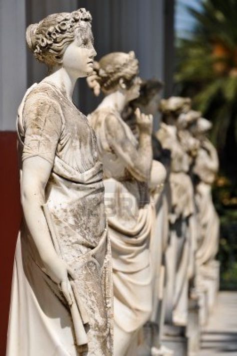 9 Muses Greek, Greek Mythology Art Ancient Greece, The 9 Muses, Ancient Greece Sculpture, Greek Muses, Epic Poetry, 9 Muses, The Muses, Daughter Of Zeus