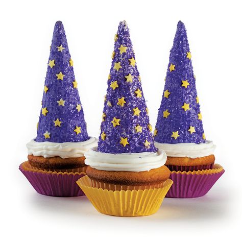 Wizard Birthday Party Ideas, Wizard Party Food, Wizard Theme Party, Wizard Party Ideas, Wizard Cupcakes, Medieval Cupcakes, Witches And Wizards Party, Fantasy Cupcakes, Witches Birthday