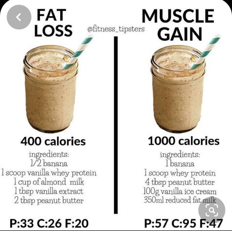 Makanan Rendah Kalori, Healthy Weight Gain Foods, Motivasi Diet, Resep Smoothie, Protein Smoothies, Resep Diet, Muscle Gain, Protein Shake Recipes, Makanan Diet