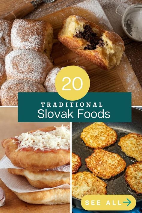 Slovakian Food, Food Europe, Slovenian Food, Slovak Recipes, Lithuanian Recipes, Ukrainian Recipes, Czech Recipes, Heart Of Europe, Hungarian Recipes