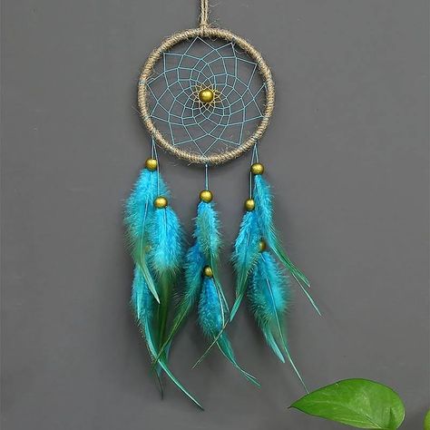 I would proudly display a dream catcher to let all my clients know that I am an ally and supporter of Truth and Reconciliation with Canada’s first people. This would display cultural issues and show my sensitivity and understanding of those issues. Beads Wall Hanging, Hanging Beads, Indian Crafts, Blue Feather, Garden Wall Art, Decorative Art, Decor Artwork, Wall Artwork, Garden Wall