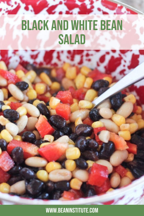 You can never go wrong with a salad! 🥗 Try our Black and White Bean Salad!  Ingredients:  1 cup V8 100% Vegetable Juice 1 tablespoon vegetable oil ¼ teaspoon garlic powder or 2 cloves garlic minced ½ teaspoon onion powder or 1 small onion 1 15.5-ounce can black beans 1 15.5-ounce can navy beans 1 sweet red, yellow or orange pepper 1 cup frozen corn Optional - 1 to 2 tablespoons diced green chilies  DIRECTIONS IN LINK Navy Bean Salad, Bean Salad Healthy, Orange Pepper, Navy Beans, Spanish Translation, Can Black Beans, White Bean Salad, Diced Green Chilies, Orange Peppers