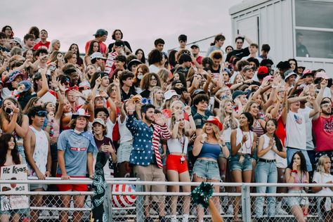 usa football game high school friday night dress up theme Usa Game Theme, Usa Student Section Theme, Friday Night Lights Theme, Usa Themed Football Game, Usa Theme Outfit Football Games, Usa Football Theme, Usa Theme Outfit, Usa Football Theme Outfit, Fnl Themes