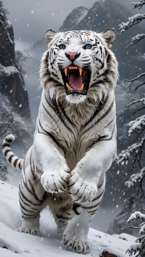 Snow Tiger Wallpaper, Most Dangerous Animals, Snow Tiger, Tiger Images, Wild Animal Wallpaper, Eagle Images, Tiger Artwork, Tiger Wallpaper, Tiger Pictures