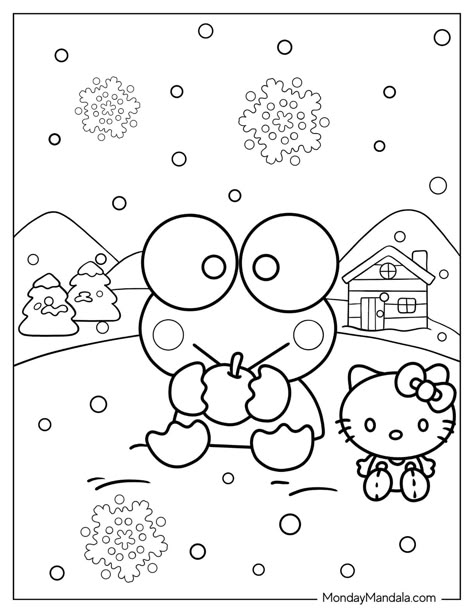 20 Keroppi Coloring Pages (Free PDF Printables) Sanrio Coloring Pages Keroppi, Sanrio Christmas Coloring Pages, Sanrio Colouring, Keroppi Coloring Pages, Sanrio Coloring Pages, Sanrio Coloring, Hello Kitty Coloring Pages, Pokemon Coloring Sheets, Kitty Coloring Pages