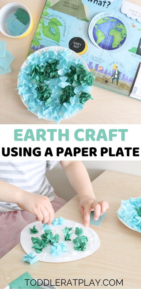 With this Earth Craft your kids are ready to celebrate our beautiful planet! This craft is super quick to prep and the kids will love the process! These planets don’t have to look perfect because the main idea is for kids to learn about the world and the planet Earth.   #earthcraft #planetcraft #earthday #kidscrafts Planets Activities, Planet Crafts, Prek Crafts, Love The Process, Earth Craft, Craft Video, The Planet Earth, Homeschool Crafts, Earth Day Crafts