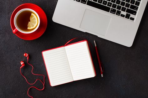 Red Notebook, Logos Typography, Cotton Branches, Red Laptop, Photo School, About Blank, Women Writing, Logo Design Typography, Coffee Print