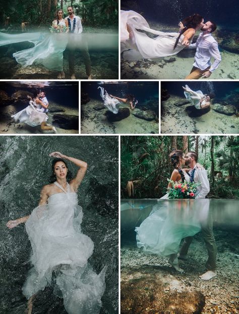 Rainforest Wedding, Underwater Wedding, Hidden Oasis, Pre Wedding Poses, Photography Pics, Beach Wedding Photos, Mermaid Inspired, Princess Inspired, Wedding Photos Poses