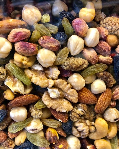 This nut & dried fruit mix is called ‘ajil e moshkel gosha’ in Iran 🇮🇷 it’s enjoyed on Chaharshanbeh Suri “festival of 🔥” festivities on the last Tuesday of the year, before Nowruz, Persian New Year 💚🌾♥️ Dryfruits Photography, Persian New Year, Dried Fruit Mix, Healthy Nuts, Iranian Food, Boost Immunity, Dry Fruit, Bean Seeds, Nuts And Seeds