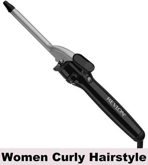 Revlon Perfect Heat Triple Ceramic Curling Iron | For Silky Smooth Spiral Curls (1/2 in) Spiral Curls, Curling Irons, Curly Hair Women, Curling Iron, Curly Hairstyle, Revlon, Beauty And Personal Care, Curly Hair Styles, Heat