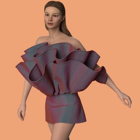 Clo 3d Fashion Design, Clo 3d Fashion, Clo3d Fashion, Digital Fashion Design, Clo 3d, Fancy Short Dresses, Fashion Design Patterns, Digital Fashion, Branded Clothing