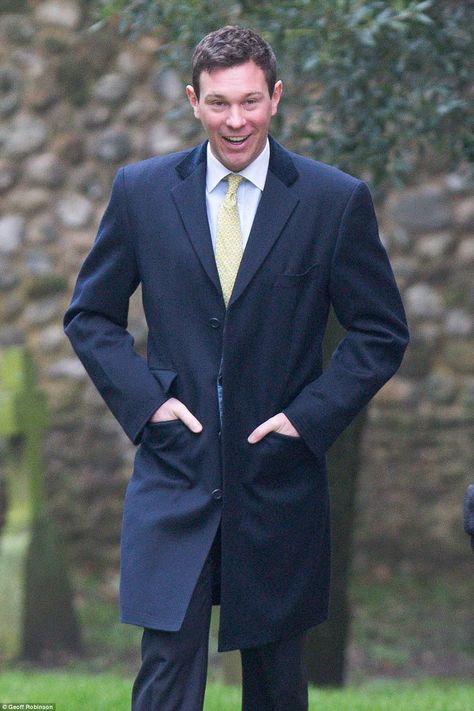 Jack Brooksbank joined the royals at Sandringham for Sunday service yesterday, but did not walk to church alongside his partner Eugenie Down On One Knee, Windsor House, Jack Brooksbank, Popped The Question, English Royal Family, Sunday Service, The Royals, Duke Of York, Princess Eugenie