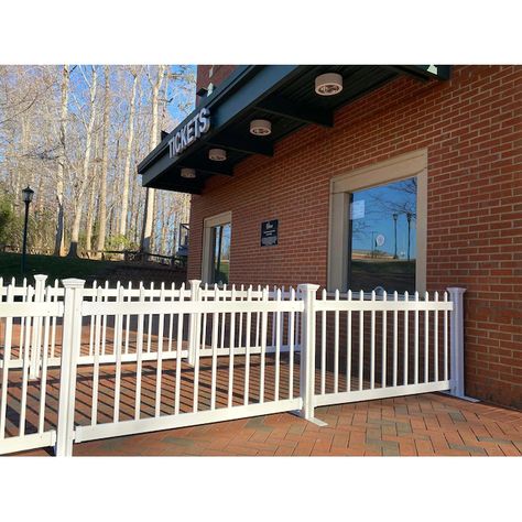 Zippity Outdoor Products Kensington 3-ft H x 5.5-ft W White Vinyl Fence Rail in the Vinyl Fencing department at Lowes.com Vinyl Picket Fence, Portable Fence, Vinyl Gates, White Vinyl Fence, Vinyl Fence Panels, Picket Fence Panels, Fencing & Gates, Fence Panel, Vinyl Fence